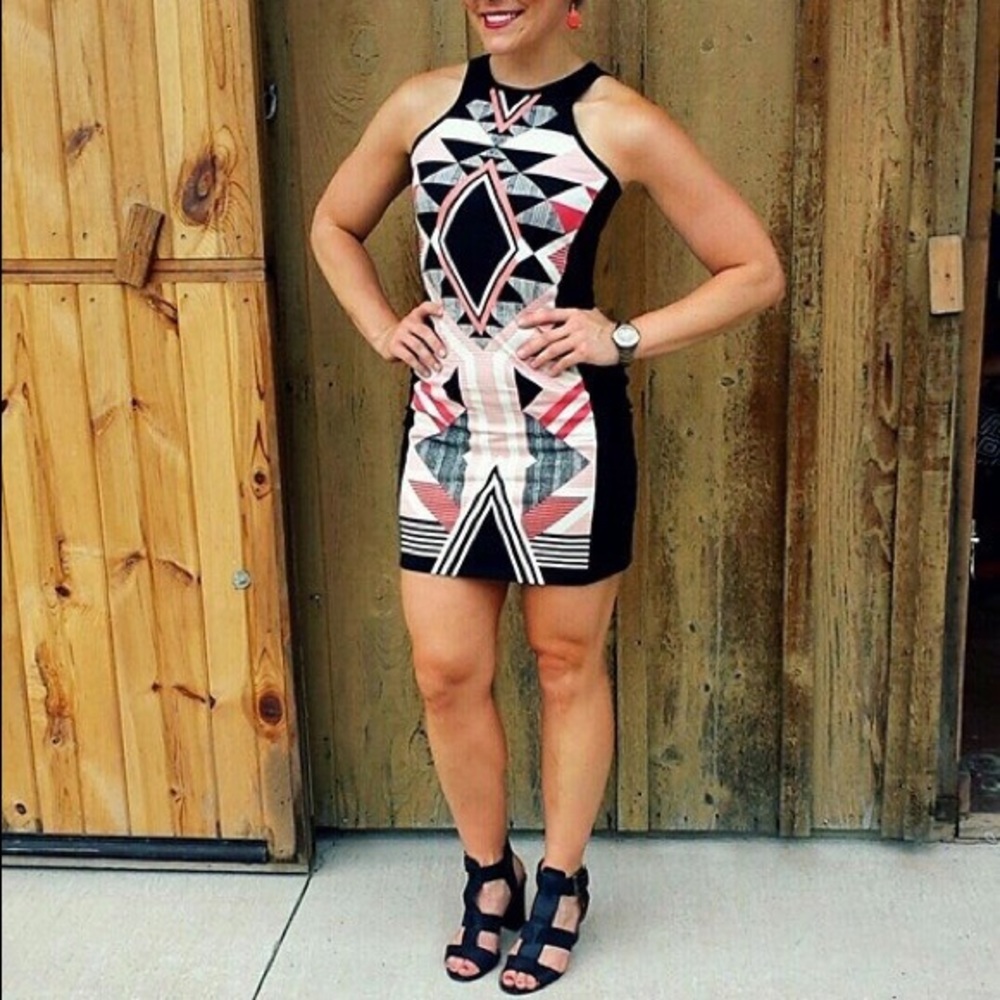 Express | Geometric/Aztec Print Dress